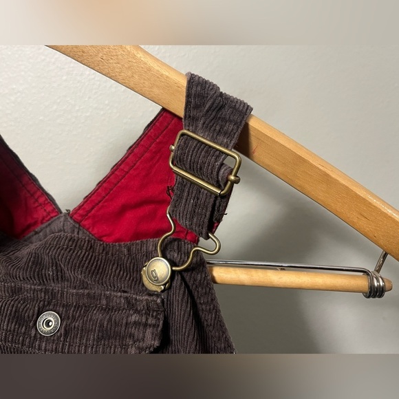 Y2K Vintage Dark Brown Corduroy Gymboree Overalls size 3T - Picture 9 of 9